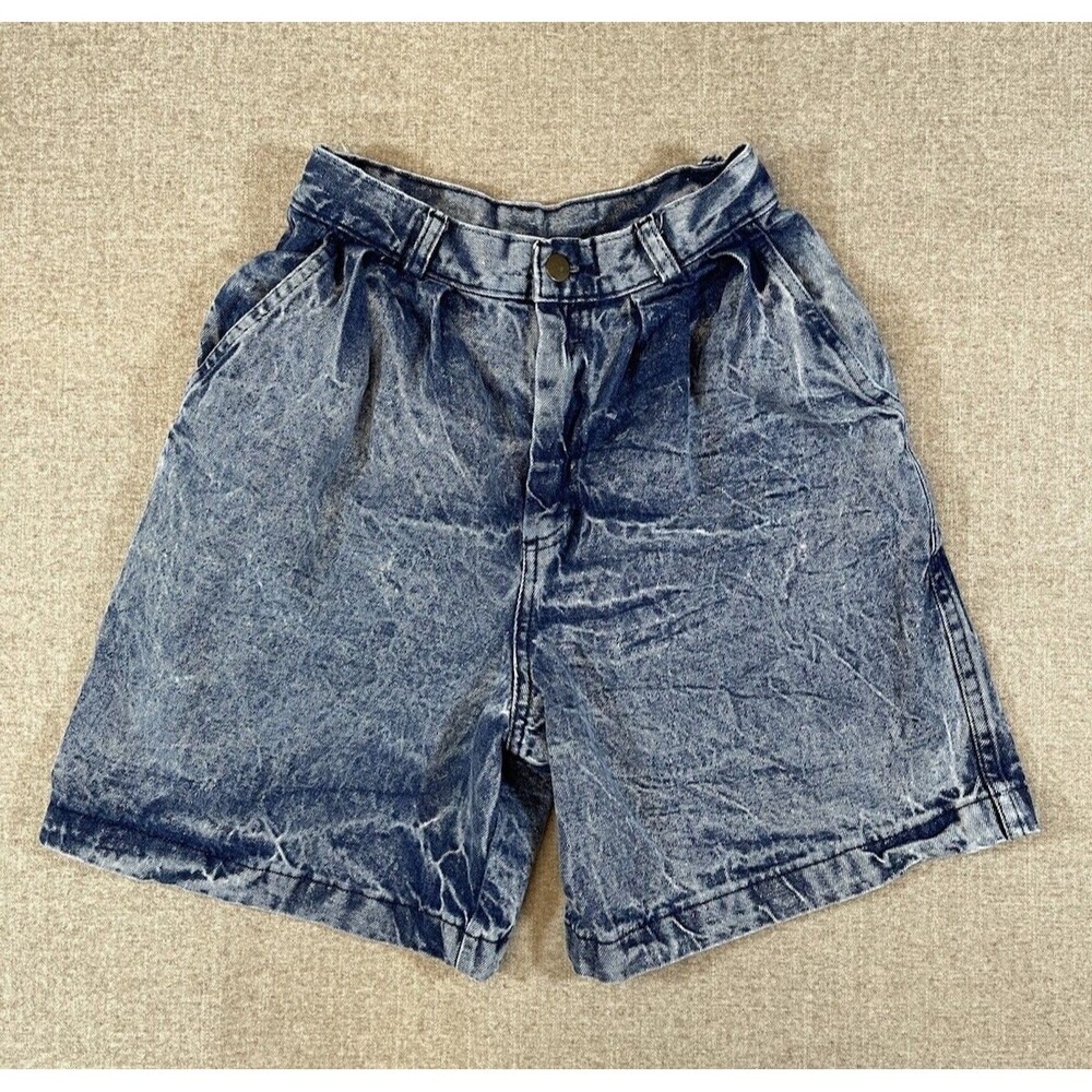 Greatland Apparel Women’s Jeans Shorts Size 2 High Waist Blue Vintage Vtg 80s